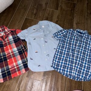 Kids Plaid and Patterned Shirts Set